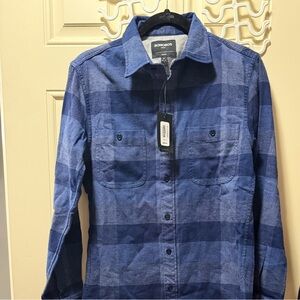 Bonobos Navy and Blue Slim Fit Button Down Shirt NWT Mens Size S